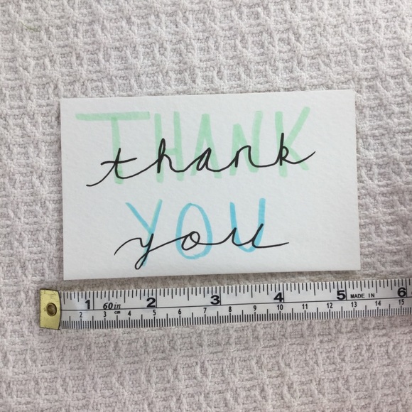 Single Handmade Watercolor ‘Thank You’ Card - Picture 5 of 7